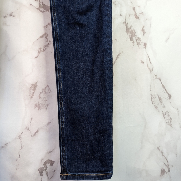 Rag & Bone Nina High Rise Skinny Jeans Marine Blue Dark Wash Denim - Picture 5 of 10